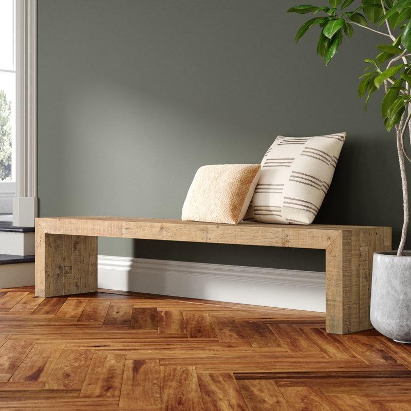 Masif Çam Ahşap Yemek Masası Bench 215 cm - 88342