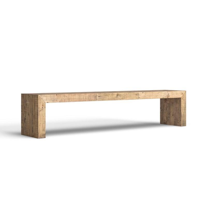 Masif Çam Ahşap Yemek Masası Bench 215 cm - 88342
