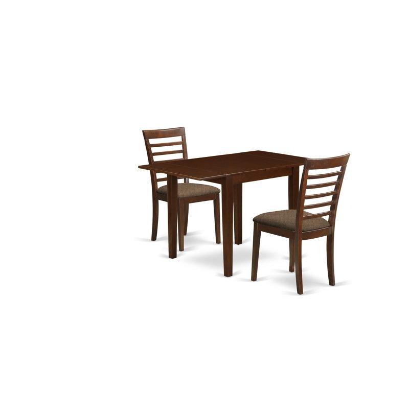 Maun Renginde Katlanır Mutfak Masası ve 2 Sandalye Seti 122x76 cm - 85363.0