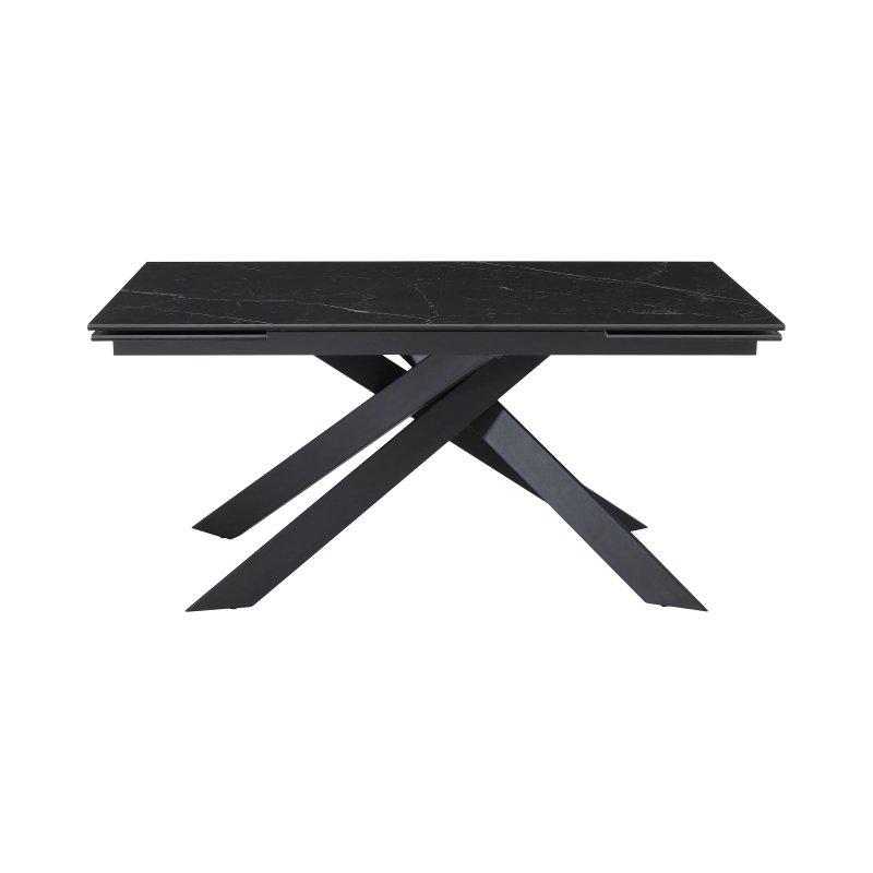 Mermer Desenli Açılır Yemek Masası 160-240 cm Seramik ve Metal Konstruksiyonlu - 83245