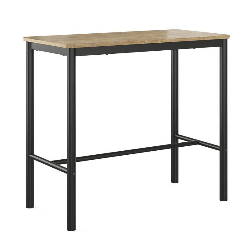 Metal Ayaklı Kahverengi Yemek Masası 105 cm - 87289