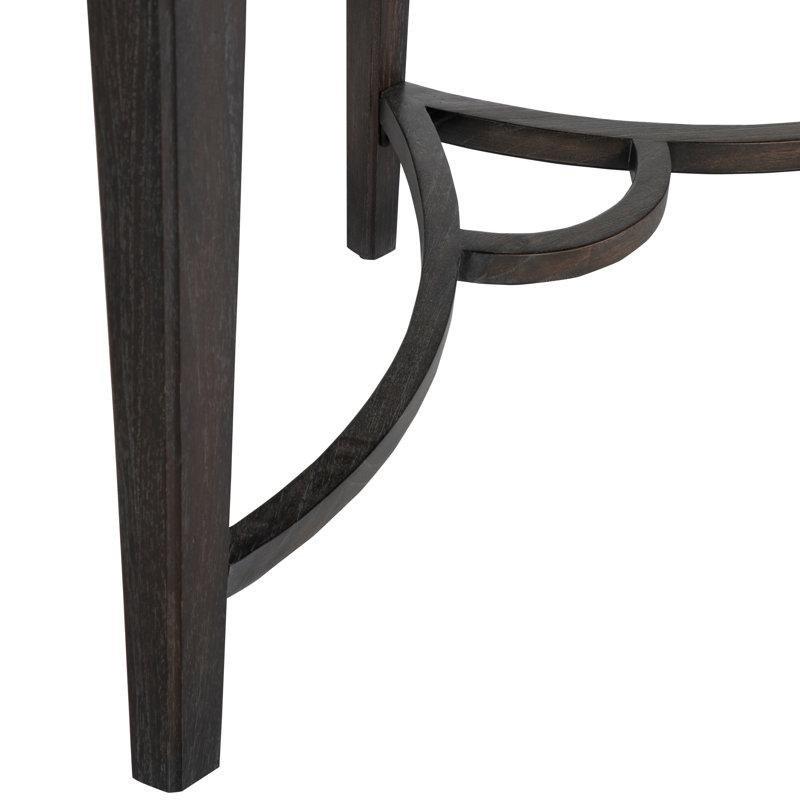 Orman Siyahı Sertifikalı Mindi Ahşap Oval Yemek Masası 86x130 cm Açılır Yapraklı - 84394