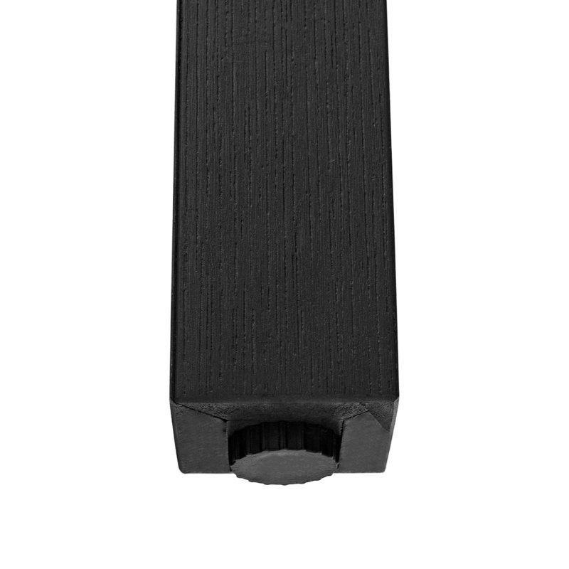 Plastik Malzeme Siyah Renkli Bahçe Yemek Masası 150x80 cm - 84571
