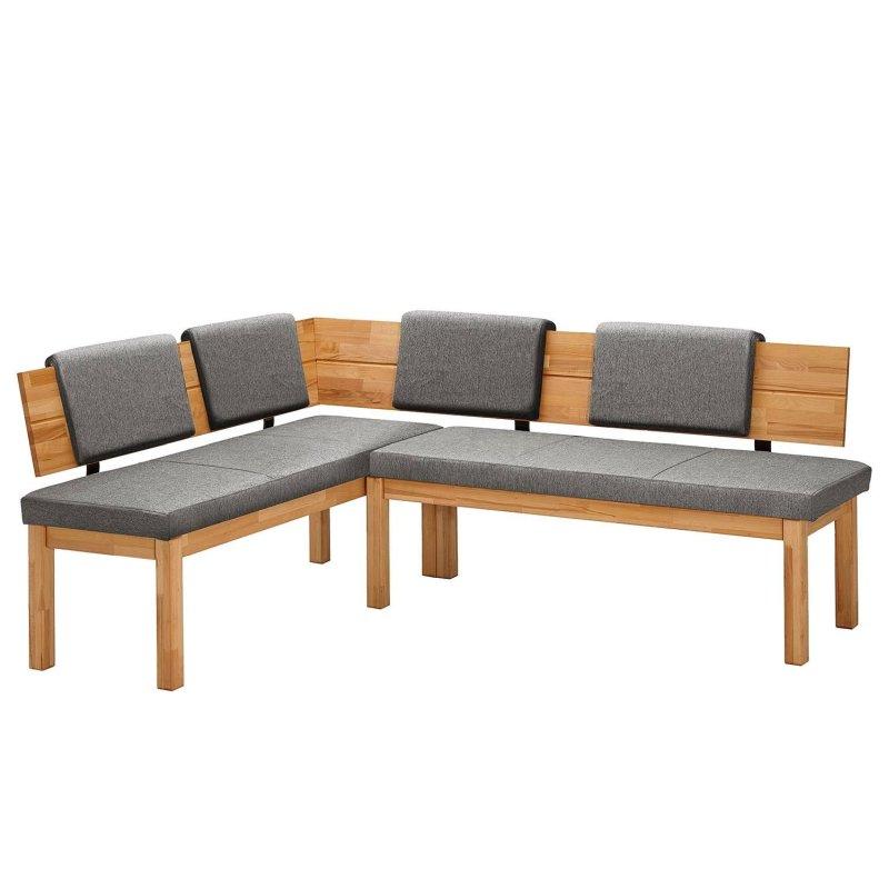 Roberto II 4 Parçalı Açılır Ahşap Mutfak Masası Seti Gri Kumaş Sandalyeleri ile - 88684