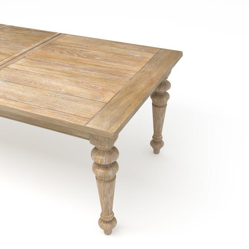 Rubberwood Açılır Mutfak Masası 4 Sandalyeli 5 Parçalı Beyaz Rustik Set - 85396.0