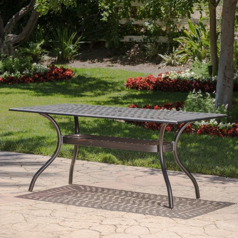 Şampinya Bakır Renginde Metal Ferforje Yemek Masası 172 cm - 86833