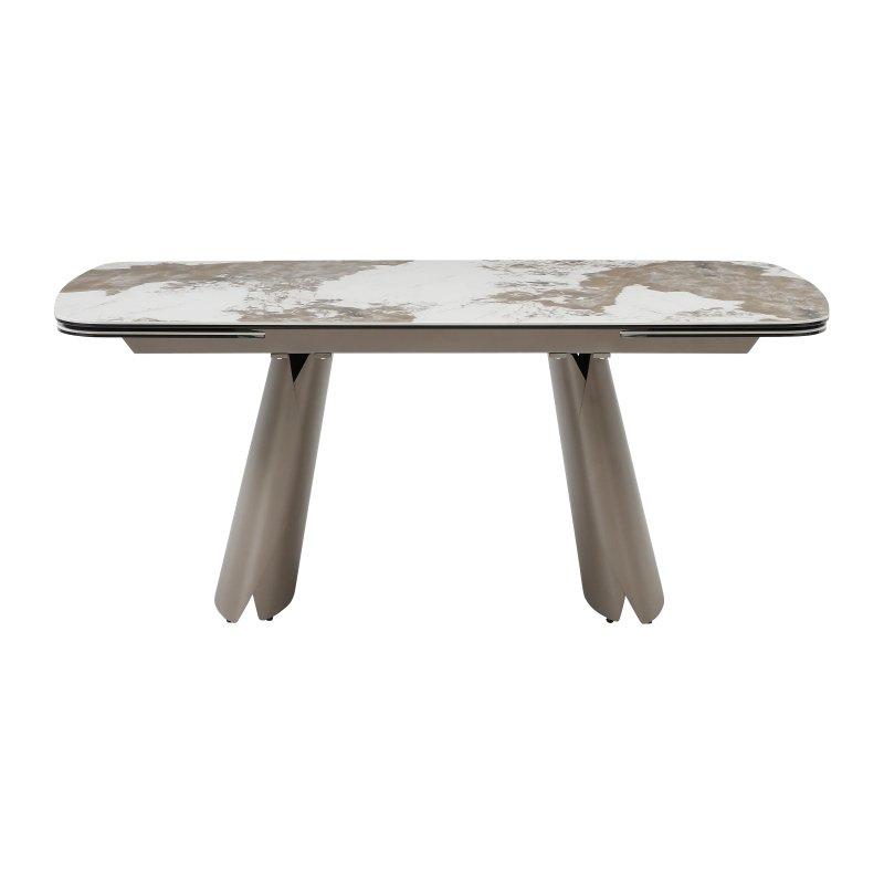 Seramik Mermer Desenli Açılır Yemek Masası 220x90 cm - 83290