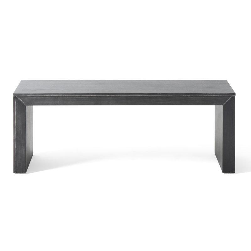 Siyah Masif Ahşap Yemek Masası Bench 122 cm - 88348