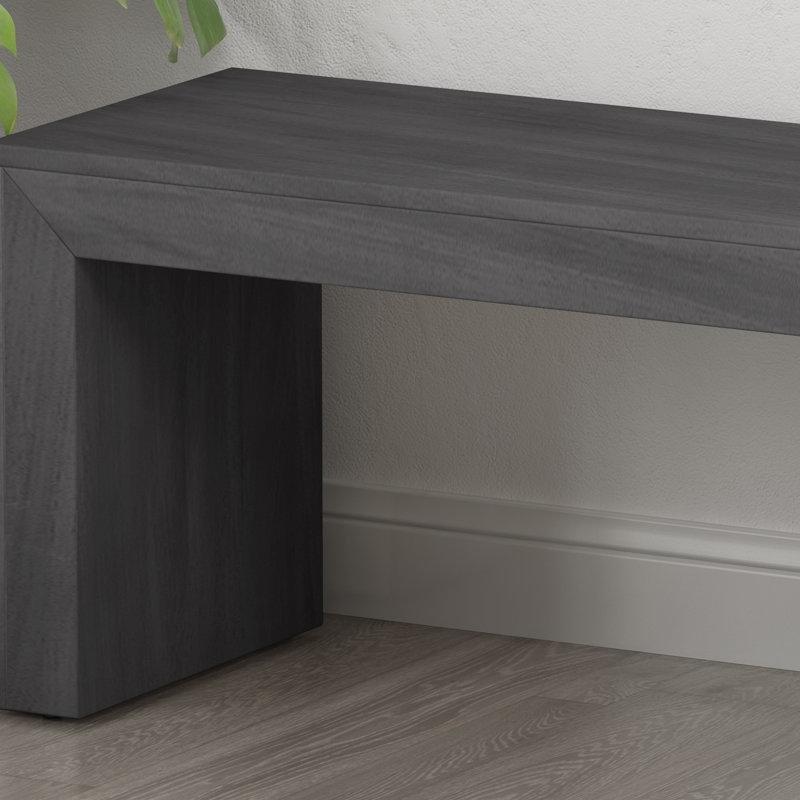 Siyah Masif Ahşap Yemek Masası Bench 122 cm - 88348