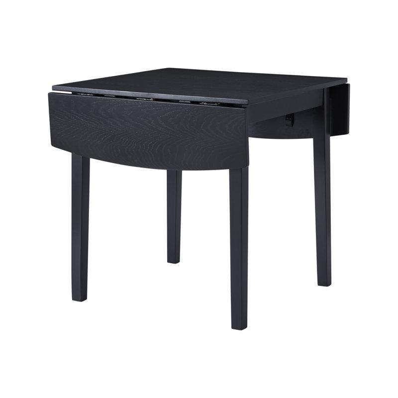 Siyah Masif Kauçuk Ağacı Yapraklı Kare Yemek Masası 122 cm - 87538