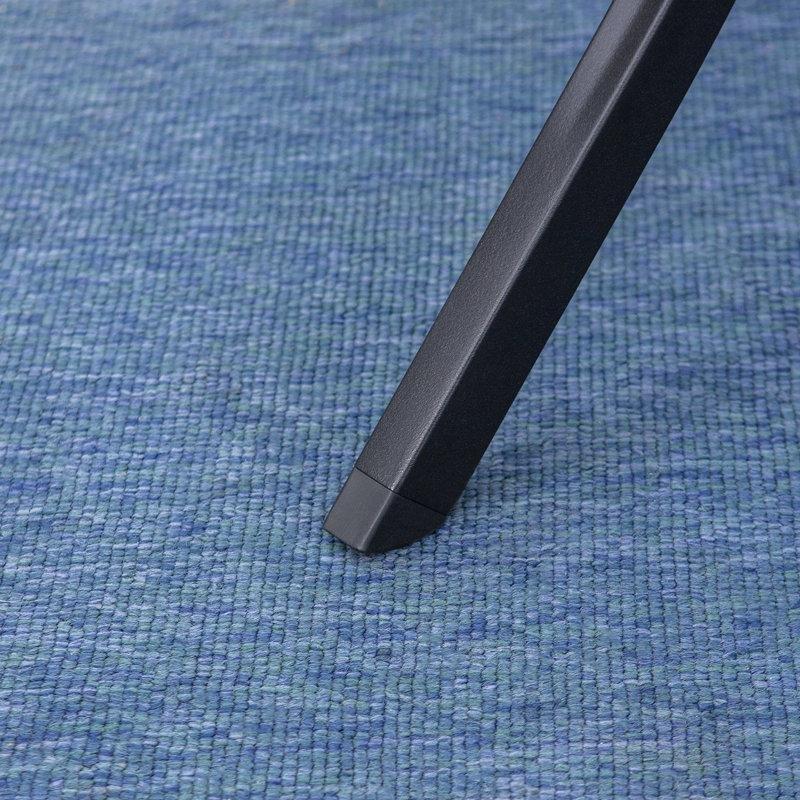 Siyah Metal Dikdörtgen Bahçe Yemek Masası 150x90 cm - 84577