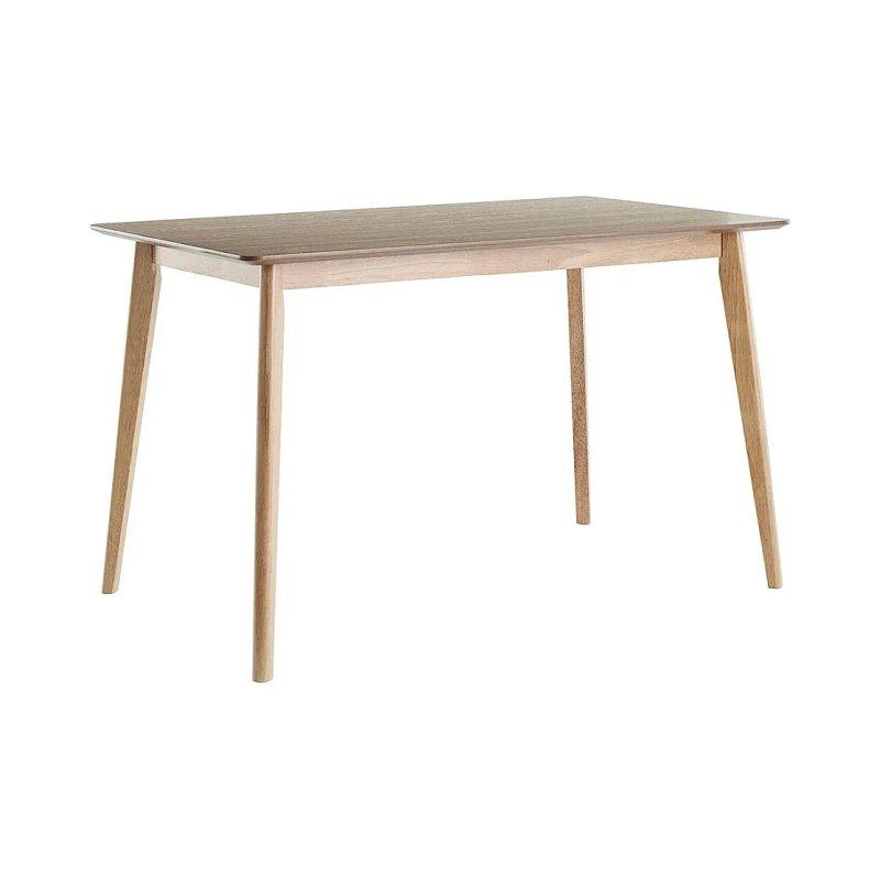 Skandinav Tarzı Açık Ceviz Renkli Frene Kaplı Dikdörtgen Yemek Masası 120x75 cm - 87145
