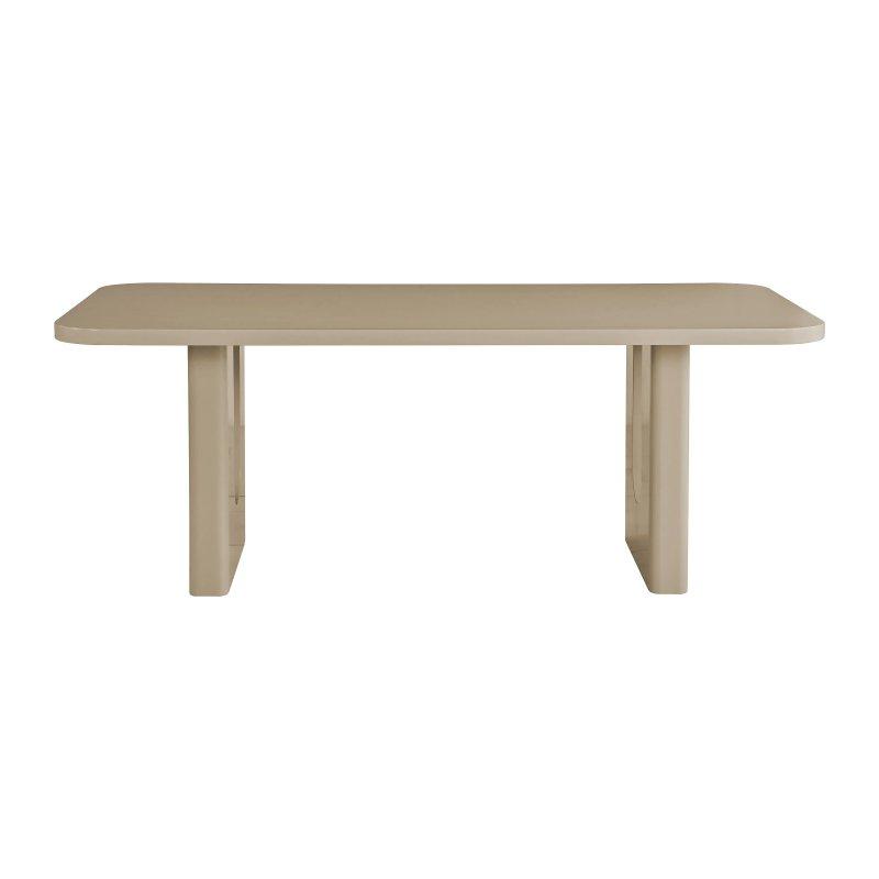 Taupe Renkli MDF Malzeme 200x100 cm Sekiz Kişilik Dikdörtgen Yemek Masası - 87199
