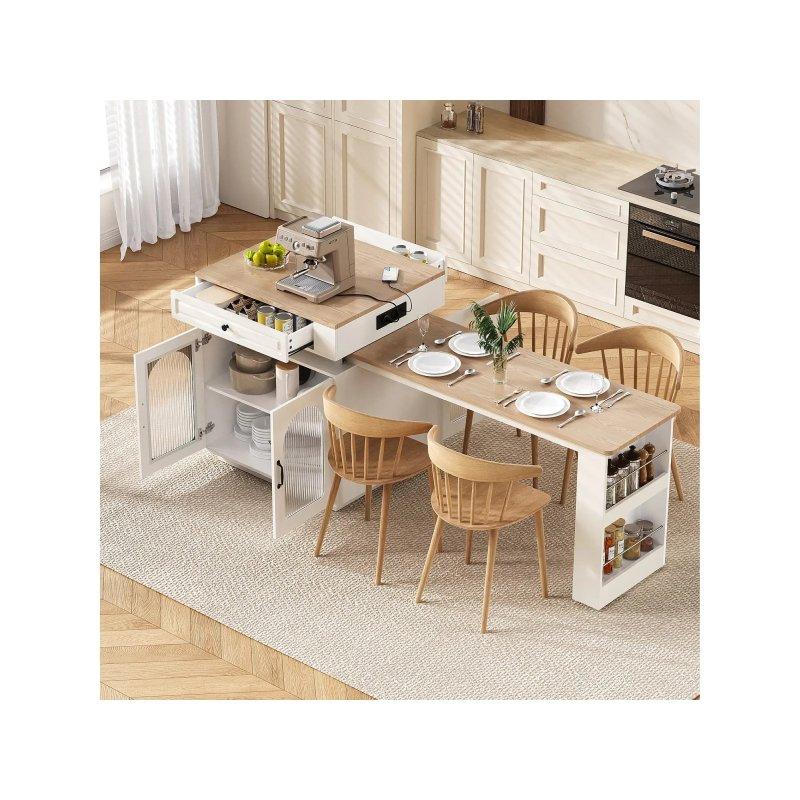 Tekerlekli Genişletilebilir Mutfak Masası 128x71x92 cm MDF Cam Siyah - 88537 Tekerlekli Genişletilebilir Mutfak Masası 128x71x92 cm MDF Cam Siyah - 88537