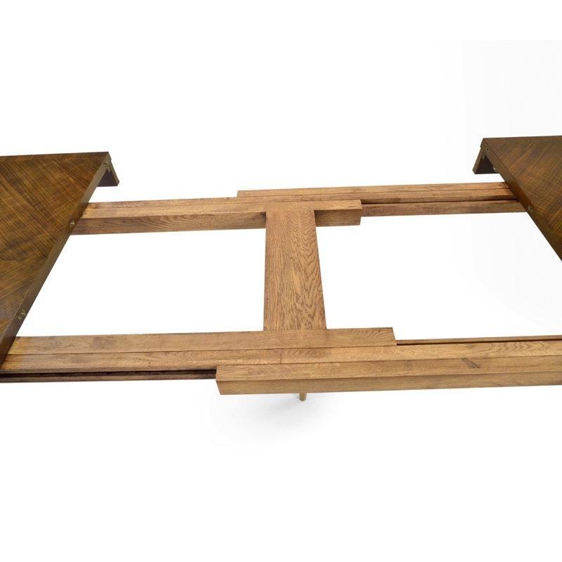 Toulouse Ceviz Masif Ahşap Genişletilebilir Yemek Masası 107x305 cm - 84172