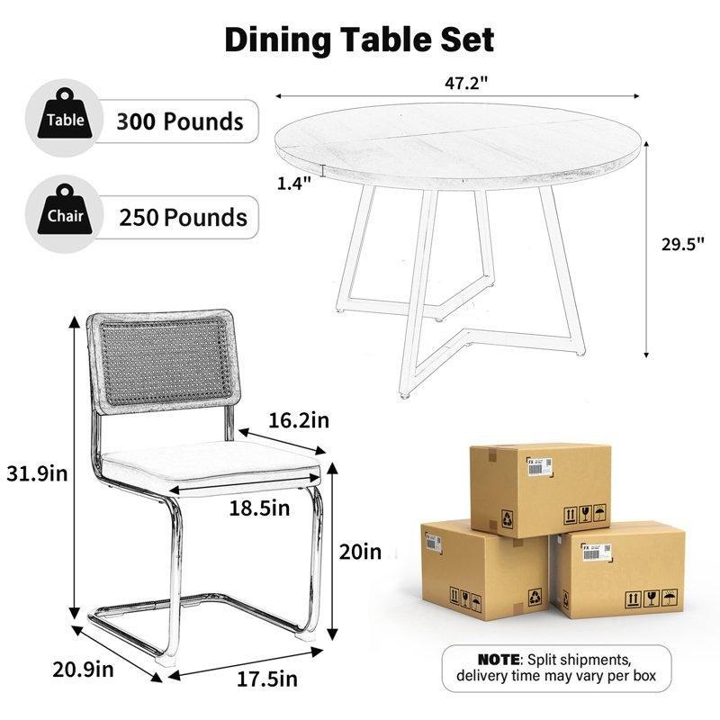Yeşil Kadife Döşemeli Rattan Yemek Masası Takımı 120 cm Ceviz Rengi - 88201