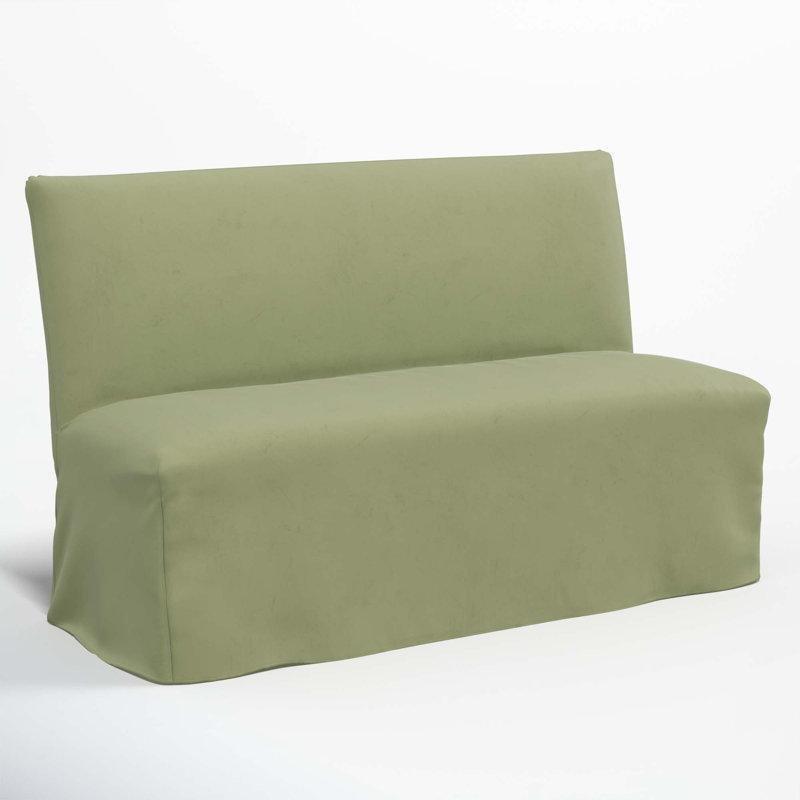 Yeşil Kumaş Döşemeli Yemek Masası Bench 57x94x64 cm - 88357