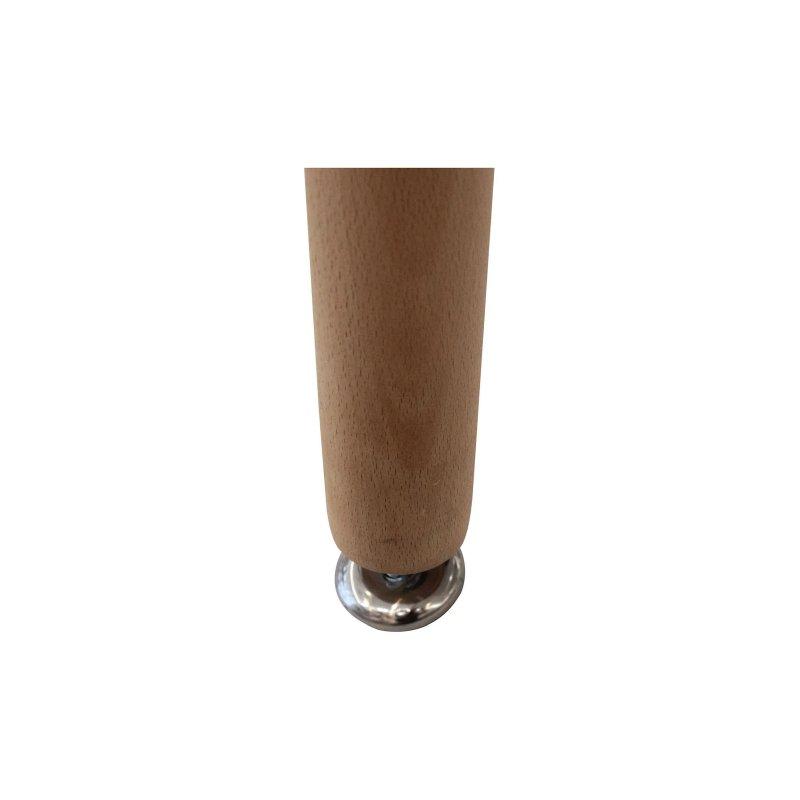 Yuvarlak Beyaz Mutfak Masası 76 cm Ahşap Ayaklı - 88570