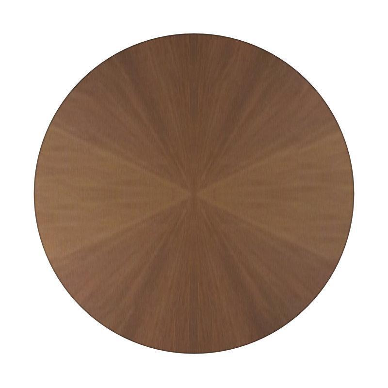 Yuvarlak Ceviz Masif Ahşap Yemek Masası 76 cm Yükseklik - 85912