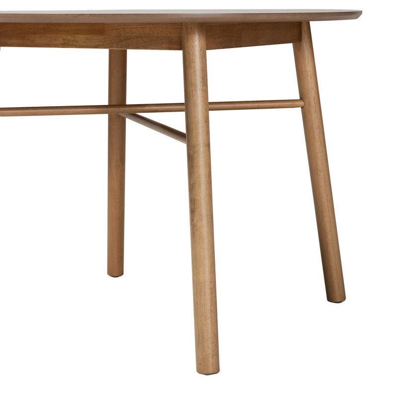 Yuvarlak Kahverengi Kauçuk Ağacı Yemek Masası 100 cm - 87262