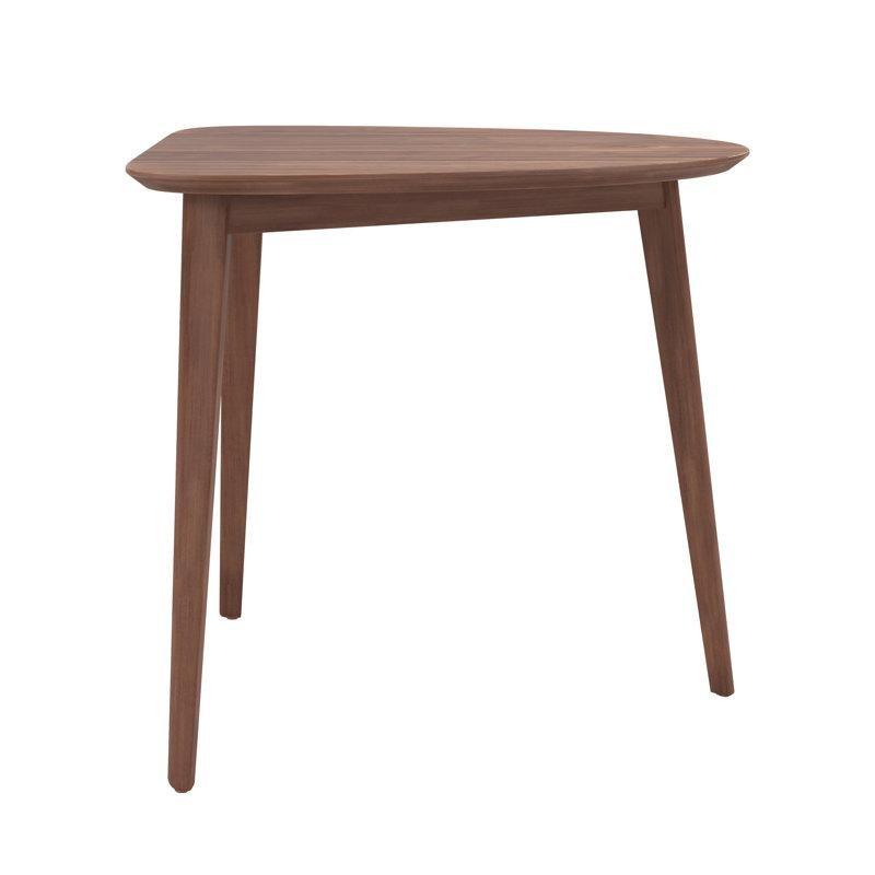 Yüzyıl Ortası Modern Rubberwood Köşe Yemek Masası 75x90x80 cm - 87439