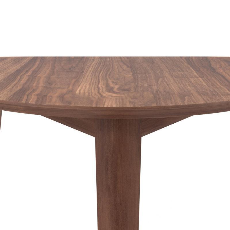 Yüzyıl Ortası Modern Rubberwood Köşe Yemek Masası 75x90x80 cm - 87439