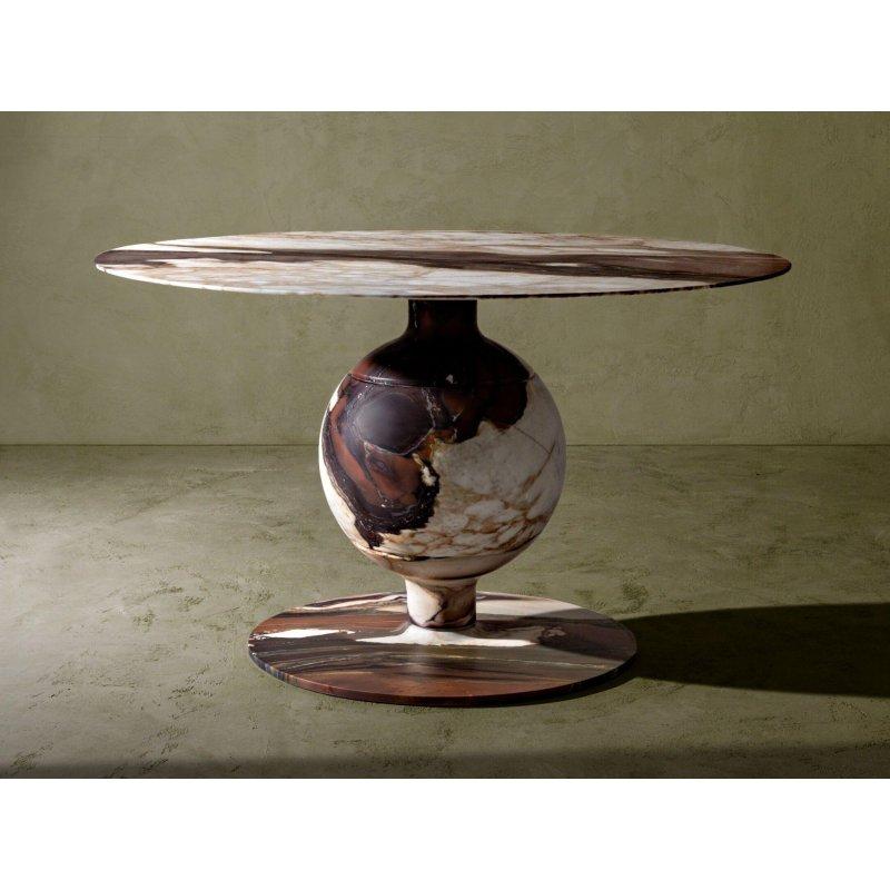 140 cm Yuvarlak Calacatta Mermer Masa - 92224