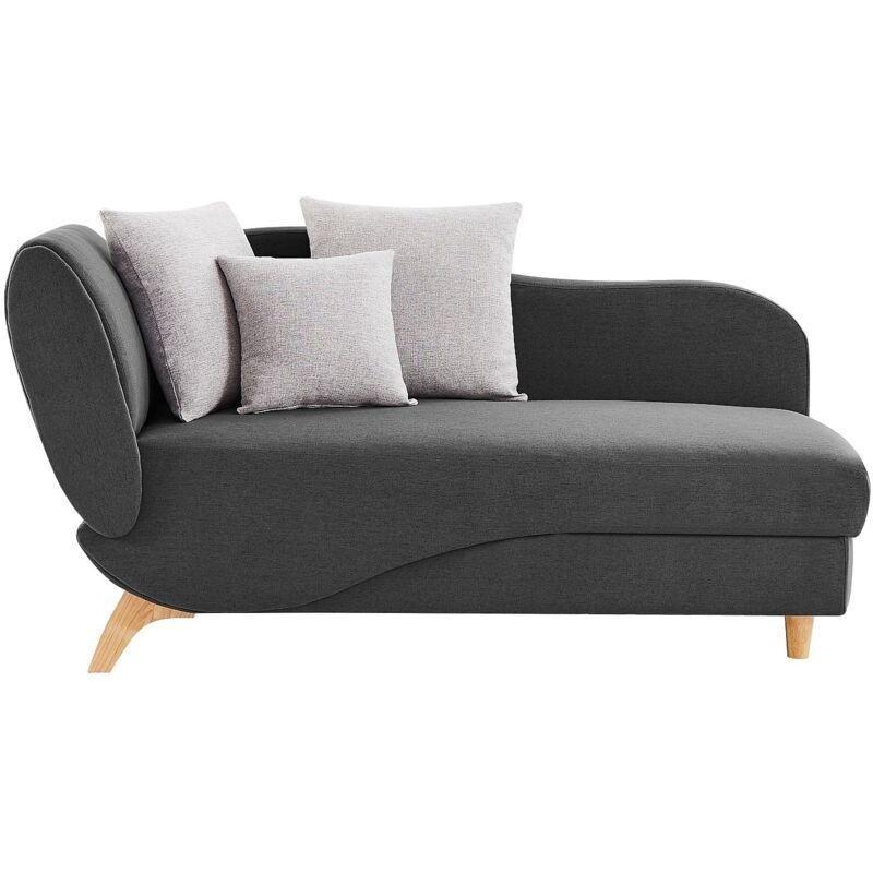 160x80x81 cm Antrasit Kumaş Sağ Köşe Açılır Depolama Alanlı Dinlenme Koltuğu - 109220