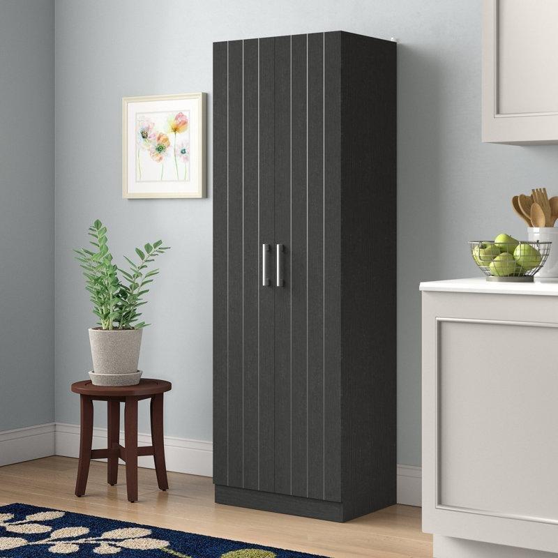 180 cm Siyah Meşe Çok Amaçlı Dolap 60x41 cm - 93028