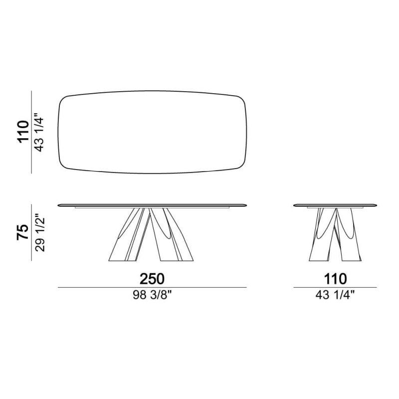 300 cm Koyu Emperadör Mermer Yemek Masası Metal Ayaklı - 91570