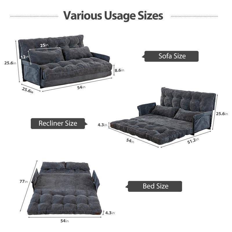 5 Kademeli Ayarlanabilir Çocuk Dinlenme Koltuğu-Yatak Olabilen, Kordonlu Kumaş Döşeme ve Köpük Dolgulu-65 x 138 x 65 cm - 109676