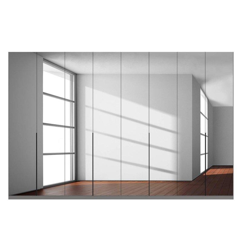 8 Kapılı Aynalı Gardrop Gri 360x236x60 cm - 90784