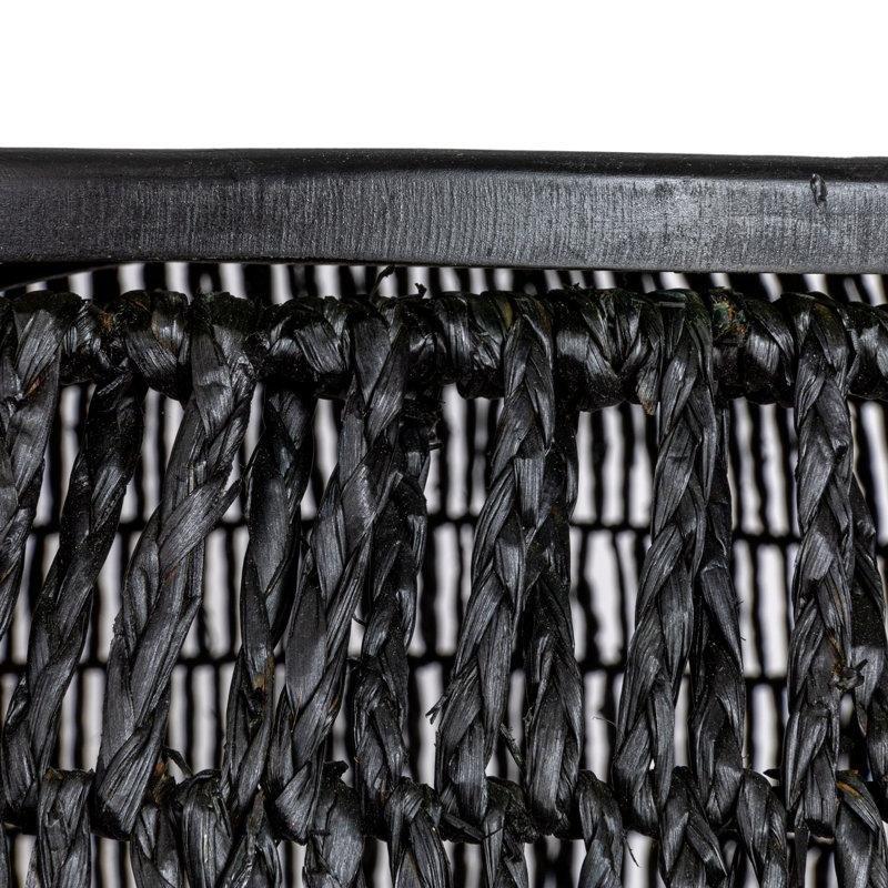 86 cm Yuvarlak Hasır ve Çam Bohem Orta Sehpa - 105208