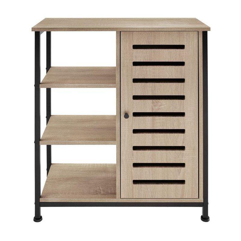 Açık Ahşap Endüstriyel Kahve Köşesi 71x32x82 cm - 100071