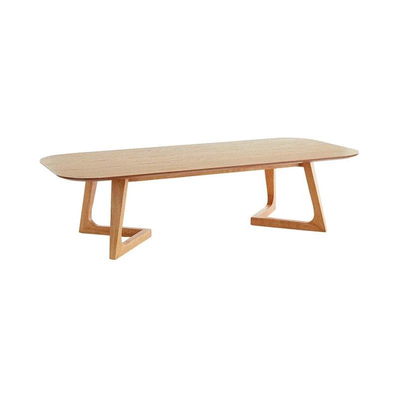 Açık Ahşap İskandinav Tarzı Dikdörtgen Orta Sehpa 150x68x38 cm - 102228