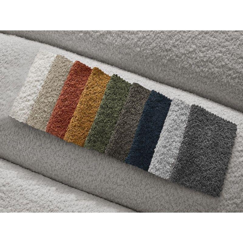 Açık Gri Bouclette Kumaş Sol Köşe Modüler Dinlenme Koltuğu 160x112x72 cm - 109100