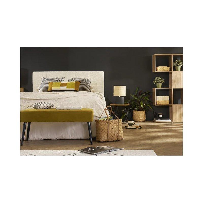 Açık Meşe Ahşap ve Siyah Metal Yuvarlak Orta Sehpa 42 cm - 101922
