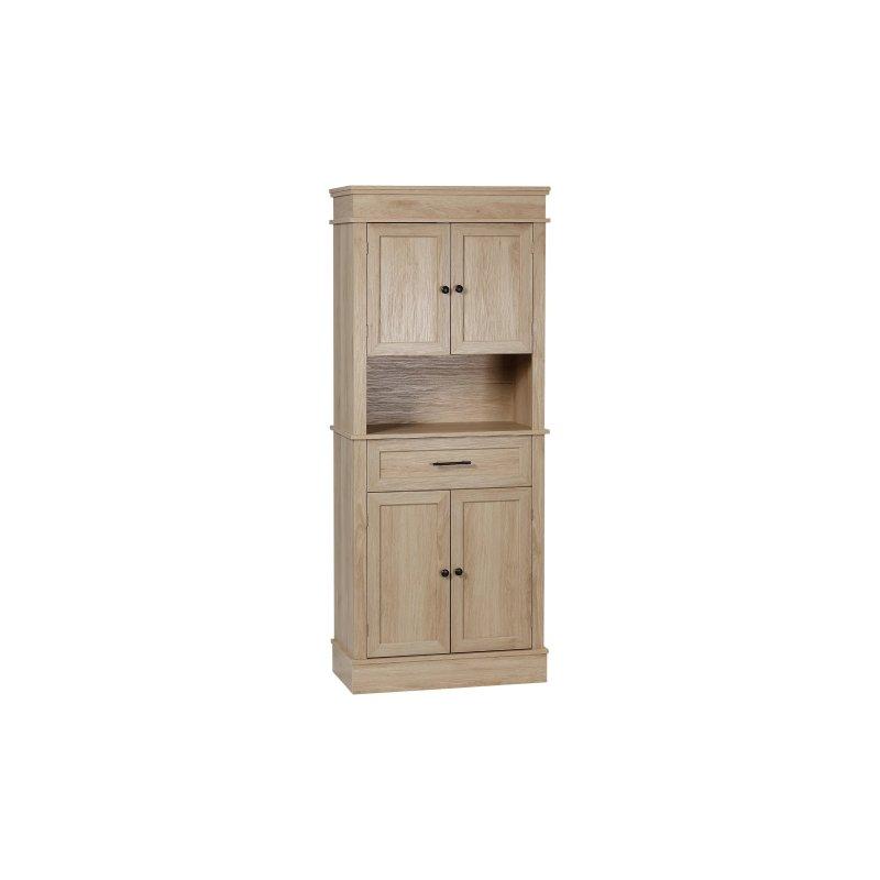 Açık Meşe Görünümlü MDF 74x183 cm Çok Amaçlı Dolap - 92626