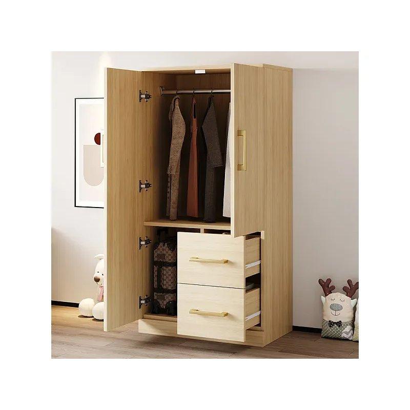 Açık Sarı Endüstriyel Ahşap Gardrop 70x40x135 cm - 90454