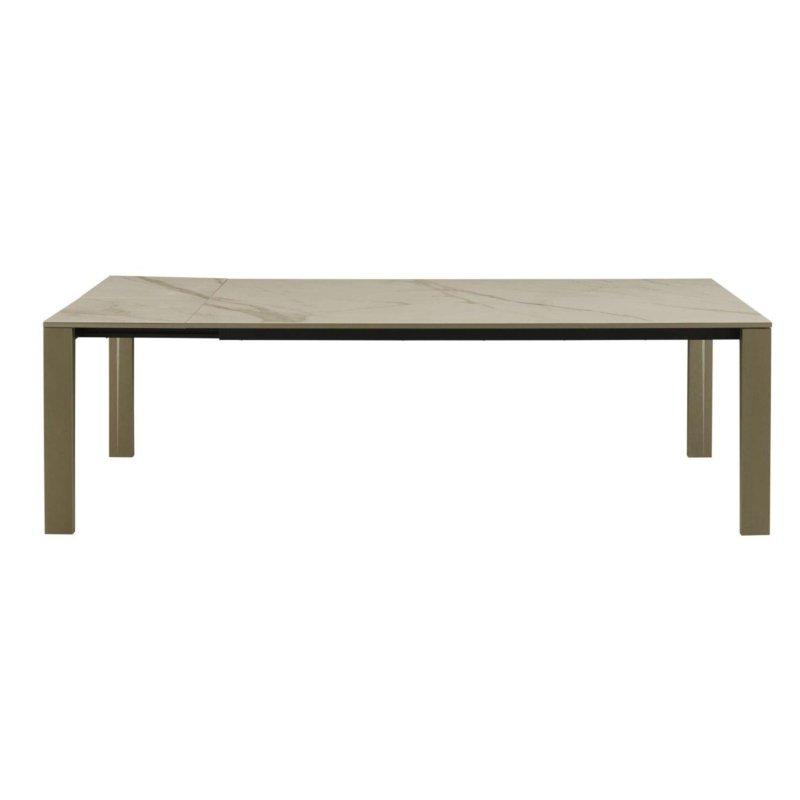 Açılabilir Dikdörtgen Porselen Masa Meşe Ayaklı 150x100x75 cm - 90016