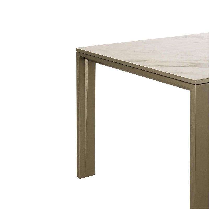 Açılabilir Dikdörtgen Porselen Masa Meşe Ayaklı 150x100x75 cm - 90016