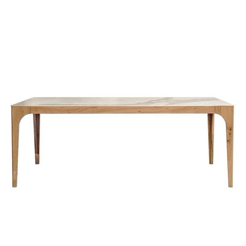 Açılabilir Meşe Porselen Masa Teleskopik Sistemli 240x100x75 cm - 89968
