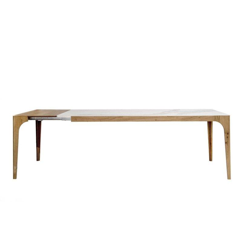 Açılabilir Meşe Porselen Masa Teleskopik Sistemli 240x100x75 cm - 89968