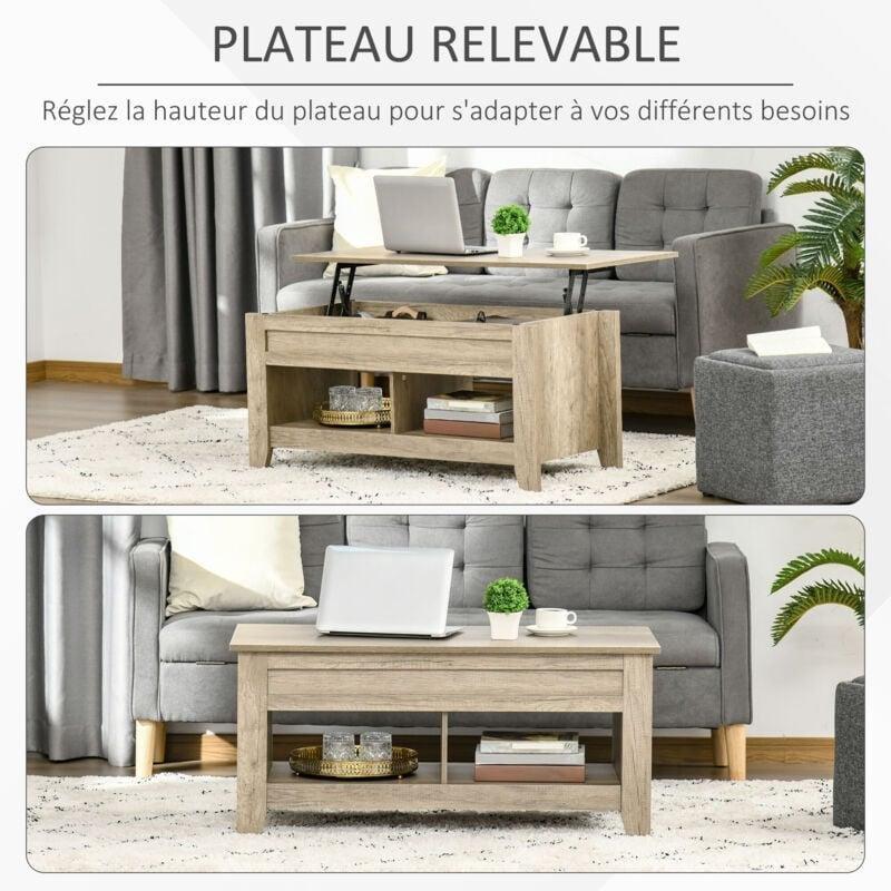 Açılır Plateau Akıllı Sehpa Endüstriyel Ahşap 105x50x49 cm - 101563
