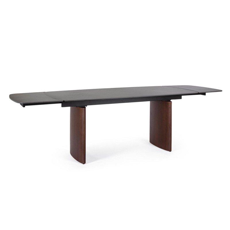 Açılır Porselen Masa Ceviz Ayaklı 180-260x90x76 cm - 89860
