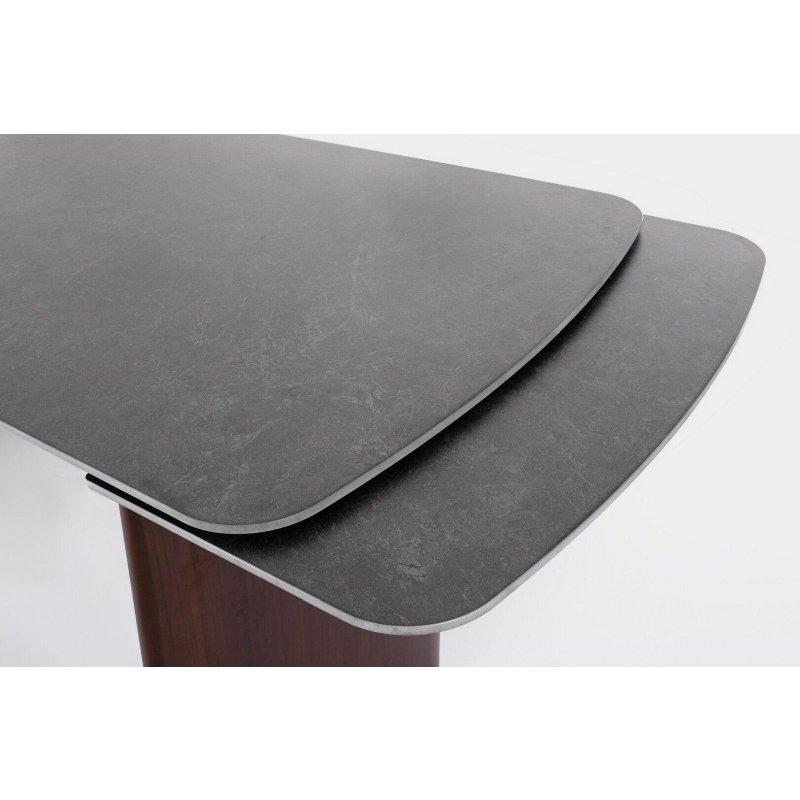 Açılır Porselen Masa Ceviz Ayaklı 180-260x90x76 cm - 89860