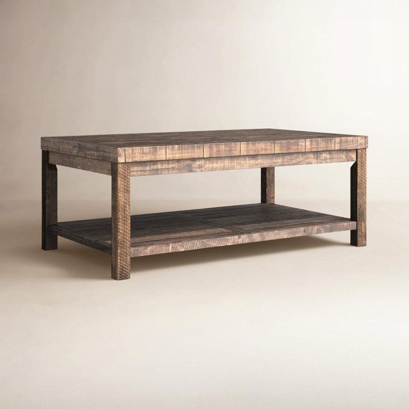 Alexandra Masif Ahşap Dikdörtgen Orta Sehpa 130x76x76 Cm - 104929
