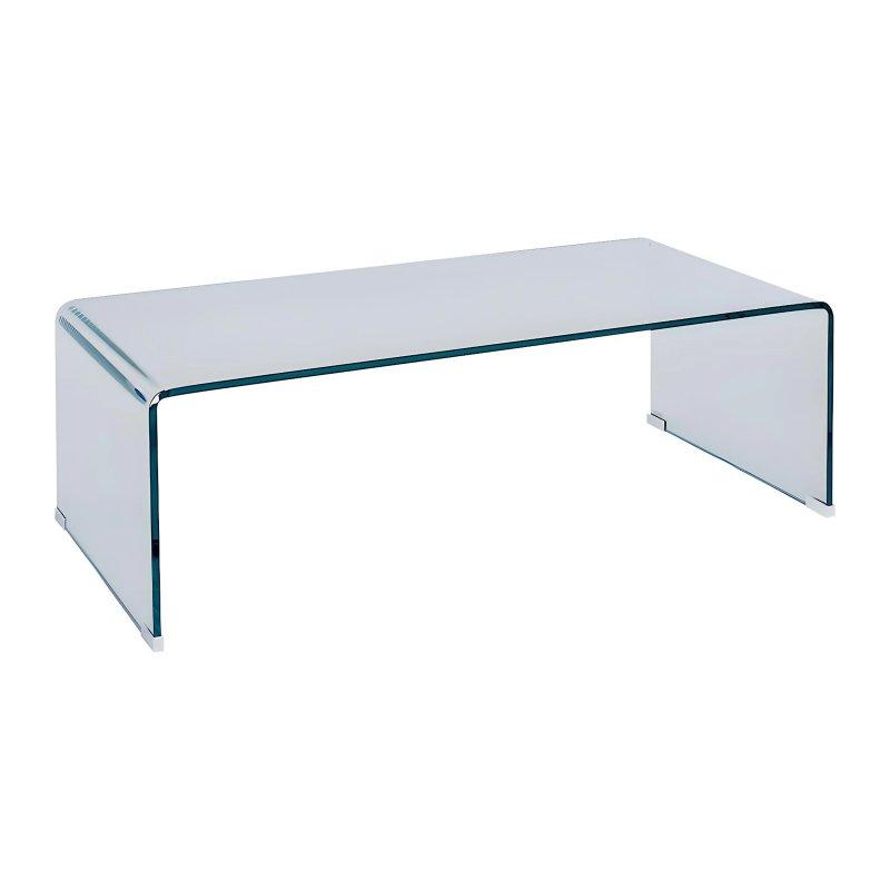 Alonzo Şeffaf Cam Orta Sehpa 110x55 cm - 102207