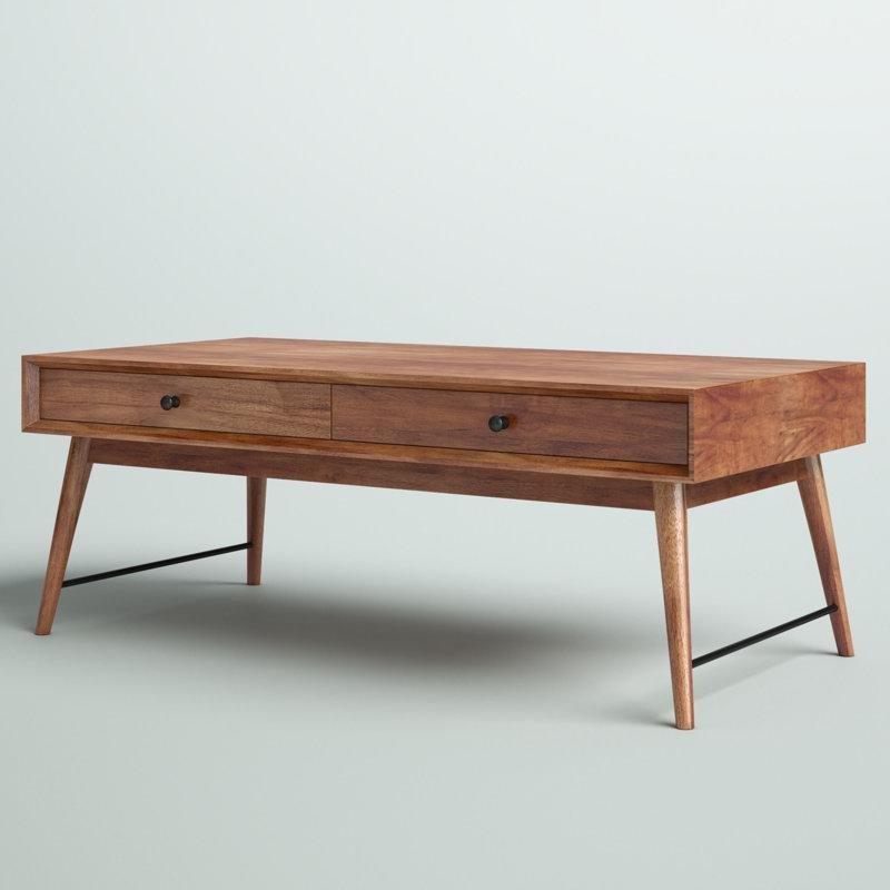 Andersen Masif Ahşap Üstü Dikdörtgen Orta Sehpa 121x60x46 cm - 104605