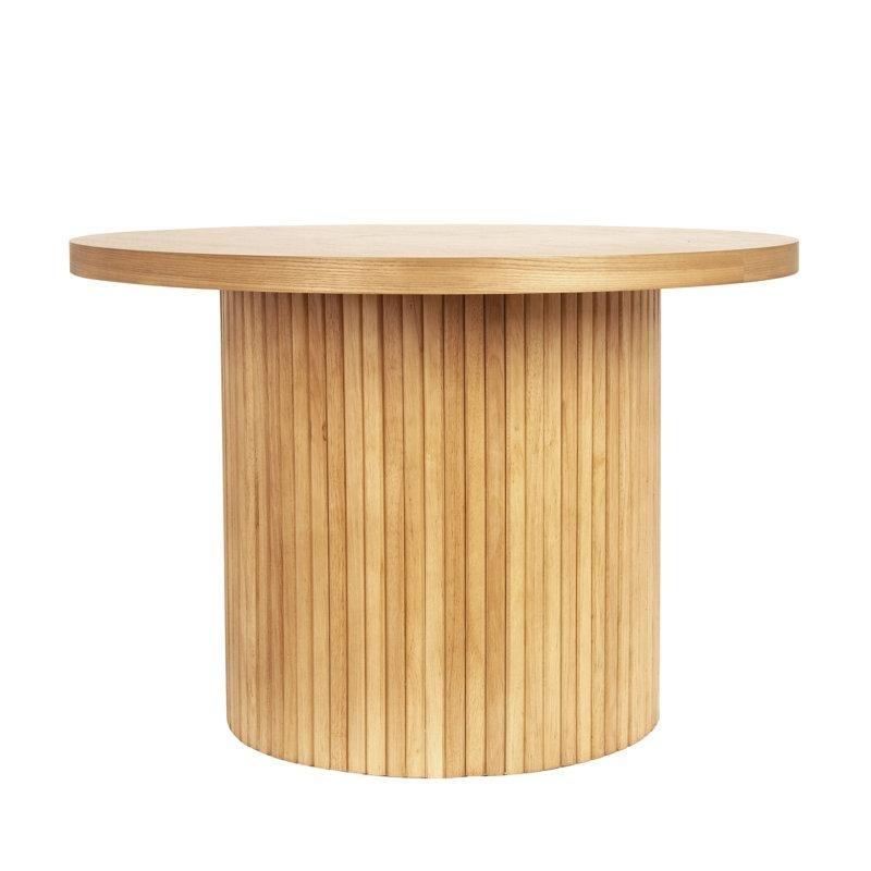 Ansel Doğal Masif Ahşap Yuvarlak Orta Sehpa 60 cm - 104593